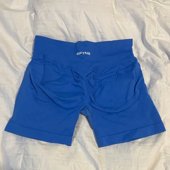 DYNE Women's Athletic Blue Shorts - Picture 2 of 2
